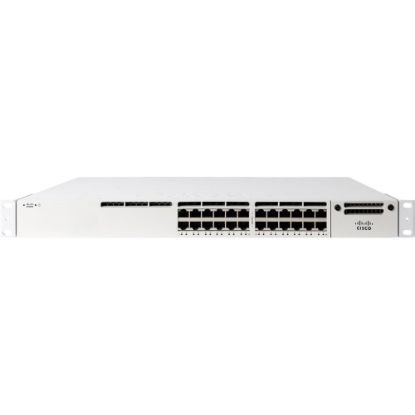 Picture of Meraki 24-port mGbe UPoE Switch - 24 Ports - Manageable - 3 Layer Supported - Modular - 1100 W Power Consumption - Twisted Pair, Optical Fiber - 1U High - Rack-mountable - Lifetime Limited Warranty