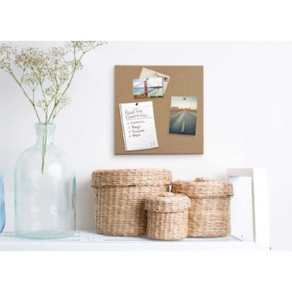 Picture of U Brands Cork Canvas Bulletin Board, 24in X 18in, Frameless, Actual Size 23in X 17in (2873U00-01)