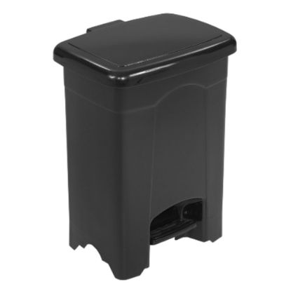 Picture of Safco 4-Gallon Step-On Trash Receptacle, 4 Gallons, Black