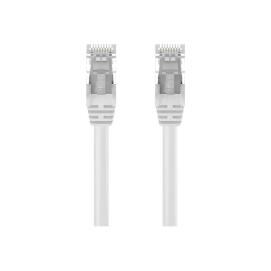 Picture of Belkin 1ft CAT6 Ethernet Patch Cable Snagless, RJ45, M/M, White - Patch cable - RJ-45 (M) to RJ-45 (M) - 1 ft - UTP - CAT 6 - molded, snagless - white - for Omniview SMB 1x16, SMB 1x8; OmniView SMB CAT5 KVM Switch