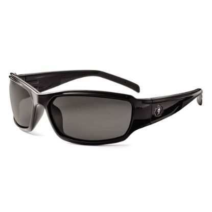 Picture of Ergodyne Skullerz Safety Glasses, Thor, Anti-Fog, Black Frame, Smoke Lens