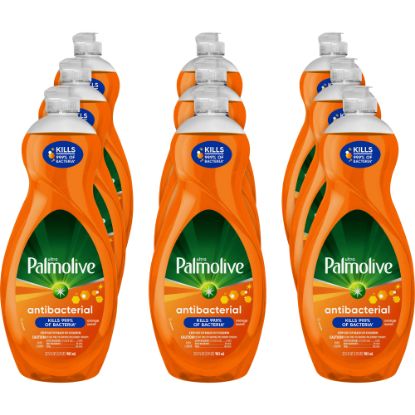 Picture of Palmolive Antibacterial Ultra Dish Soap Concentrate, 35.2 Oz, Orange, Carton Of 9