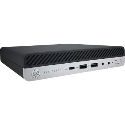 Picture of HP EliteDesk 800 G4-MINI Refurbished Desktop PC, Intel Core i7, 16GB Memory, 500GB Solid State Drive, Windows 11, J1-800G4MA08