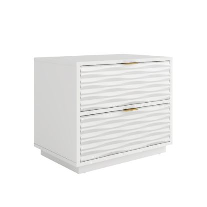 Picture of Sauder Morgan Main 2-Drawer Side Table, 19-1/3inH x 23-5/8inW x 15-3/4inD, White