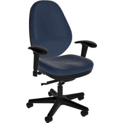 Picture of Sitmatic GoodFit Ergonomic Fabric High-Back Office Chair, Navy/Black