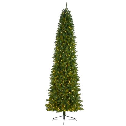 Picture of Nearly Natural Slim Green Mountain Pine Artificial Christmas Tree, 10'H