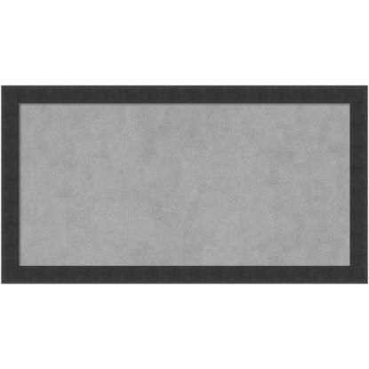 Picture of Amanti Art Magnetic Bulletin Board, Steel/Aluminum, 26in x 14in, Mezzanotte Black Wood Frame