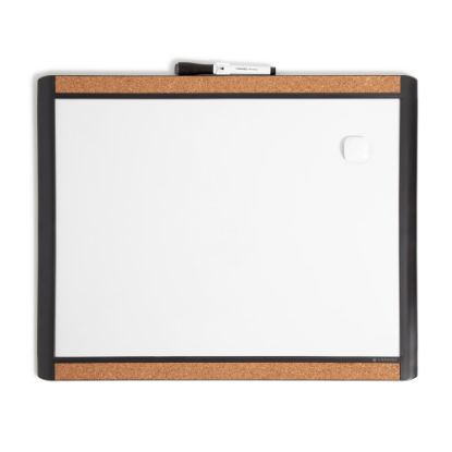 Picture of U Brands PINIT Magnetic Dry-Erase Board, 20in X 16in, Black Frame (426U00-01)