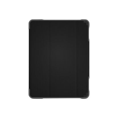 Picture of STM dux Plus Duo - Flip cover for tablet - polycarbonate, thermoplastic polyurethane (TPU) - black - for Apple 10.2-inch iPad (7th generation)