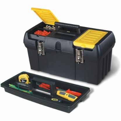 Picture of Stanley Bostitch Tool Box With Tray, 9 3/4inH x 10 1/4inW x 19 1/4inD