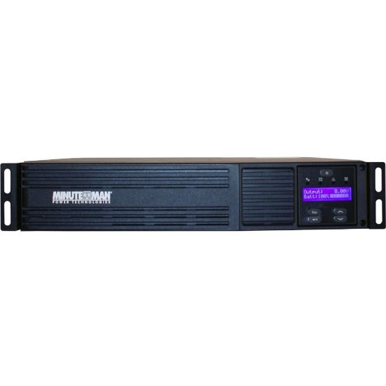 Picture of Minuteman EXR Series Line Interactive Uninterruptible Power Supply - 2U Tower/Rack/Wall Mountable - AVR - 4 Minute Stand-by - 120 V AC Input - 120 V AC, 208 V AC Output - Single Phase - Serial Port - 8 x NEMA 5-15R