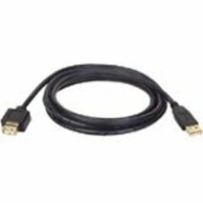 Picture of Ergotron 6-ft. USB 2.0 Extension Cable - 6 ft USB Data Transfer Cable - First End: 1 x USB 2.0 Type A - Male - Second End: 1 x USB 2.0 Type A - Female - Extension Cable - Shielding - Black