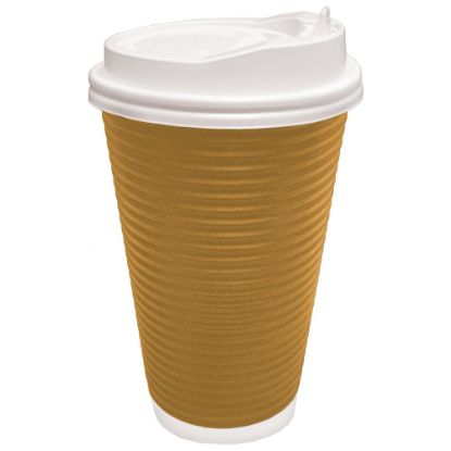 Picture of Amscan Kraft Paper Coffee Cups, 12 Oz, Brown, Pack Of 50 Cups, Case Of 3 Packs