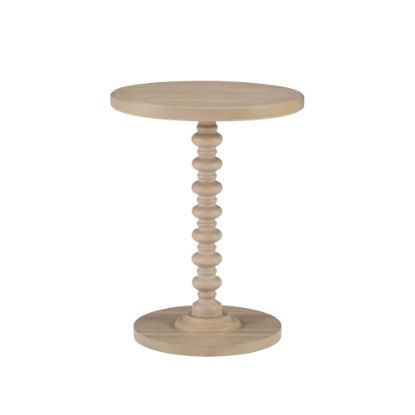 Picture of Powell Jarsky Round Spindle Side Table, 22-1/4inH x 17inW x 17inD, Natural