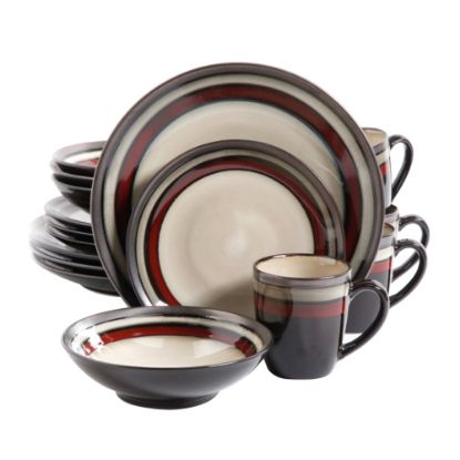 Picture of Gibson Elite Lewisville 16-Piece Dinnerware Set, Red