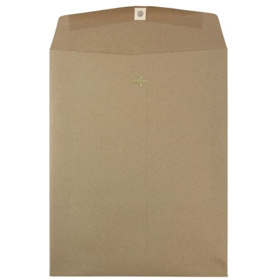 Picture of JAM Paper Open-End 10in x 13in Manila Catalog Envelopes, Gummed Closure, Brown Kraft Paper Bag, Pack Of 25