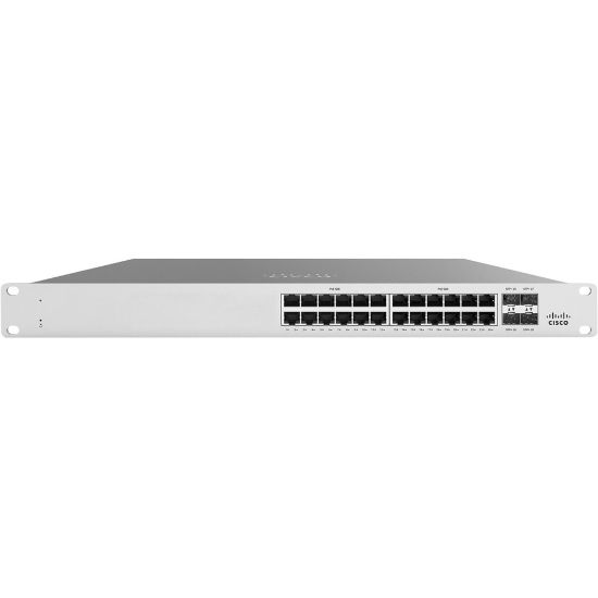 Picture of Meraki MS125-24P-HW Ethernet Switch - 24 Ports - Manageable - 10 Gigabit Ethernet - 10GBase-X - 2 Layer Supported - Modular - 426.10 W Power Consumption - Twisted Pair, Optical Fiber - 1U High - Rack-mountable