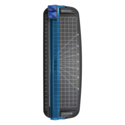 Picture of Westcott Multi-Purpose Personal Trimmer, 12in x 4 3/4in, Black/Blue