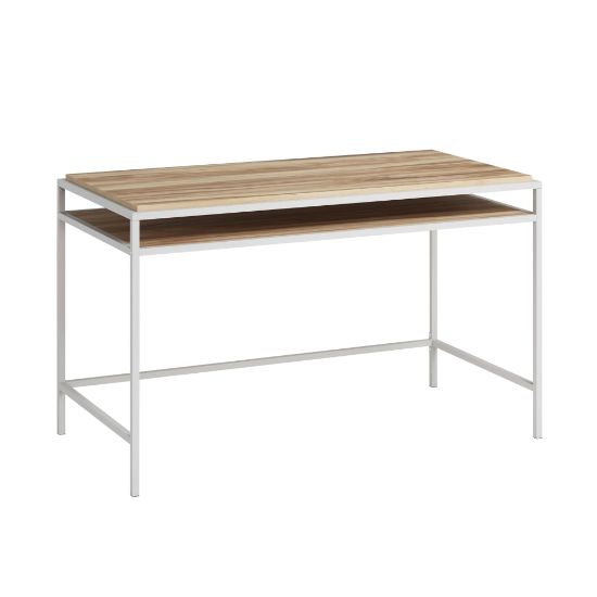 Picture of Sauder Nova Loft 49inW Writing Desk With Shelf, Kiln Acacia