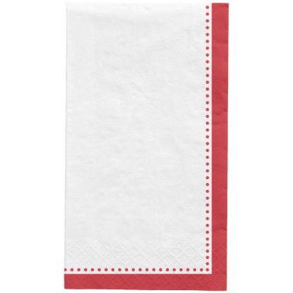 Picture of Amscan Premium Buffet Napkins, 7-3/4in x 4-1/2in, Apple Red