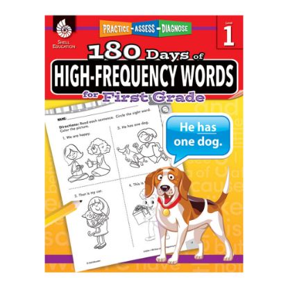 Picture of Shell Education 180 Days Of High-Frequency Words, Grade 1