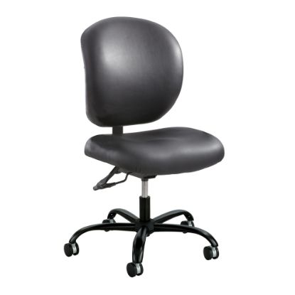 Picture of Safco Alday 24/7 Task Chair, Faux Leather, Black