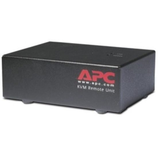 Picture of APC AP5203 KVM Console Extender - 500 ft Range - SVGA - 1284 x 1024 Maximum Video Resolution - 1 x Network (RJ-45) - 2 x PS/2 Port - 1 x VGA - 9 V DC Input Voltage - Rail Mountable