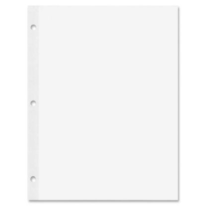 Picture of Rediform Heavyweight Reinforced Filler Paper - Letter - 100 Sheets - Plain - Stapled/Glued - 20 lb Basis Weight - 8 1/2in x 11in - White Paper - Heavyweight, Reinforced Edges, Punched - 100 / Pack