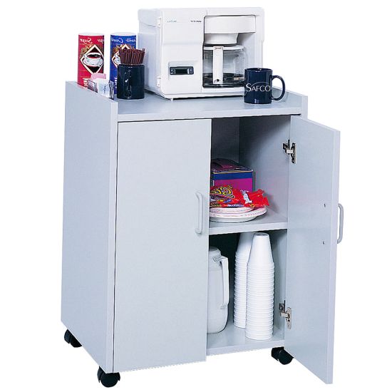 Picture of Safco Mobile Refreshment Center, 31inH x 23inW x 18inD, Gray