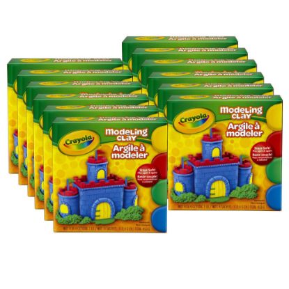 Picture of Crayola Modeling Clay, Assorted Colors, 1 Lb, Set Of 12 Boxes