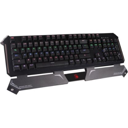 Picture of BLOODY GAMING OPTICAL MECHANICAL KEYBOARD BACKLIT ADJUSTABLE, BLACK - Cable Connectivity - USB Interface Multimedia Hot Key(s) - QWERTY Layout - Windows - Mechanical Keyswitch - Black