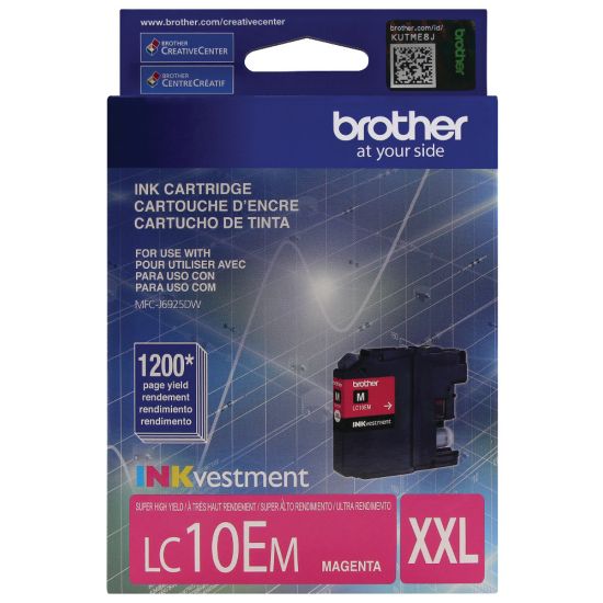 Picture of Brother LC10 Magenta High-Yield Ink Cartridge, LC10EM