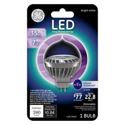 Picture of GE MR16 Dimmable 390 Lumens Indoor Floodlight LED Bulb, 7 Watt, 3000 Kelvin