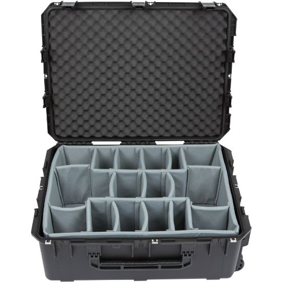 Picture of SKB Cases iSeries Protective Case With Padded Dividers And Wheels, 10-9/16in x 29in x 22in, Gray