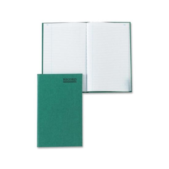 Picture of Rediform Green Cover Record Account Book - 200 Sheet(s) - Gummed - 6.25in x 9.62in Sheet Size - Green - White Sheet(s) - Green Cover - Recycled - 1 Each