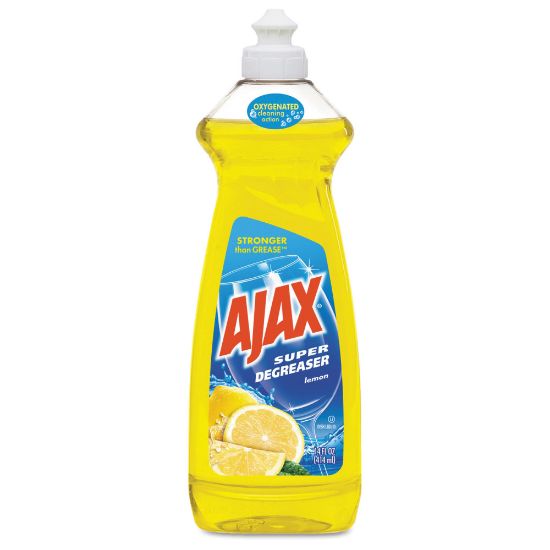 Picture of Ajax Dishwashing Detergent, Lemon Scent, 28 Oz Bottle, Case Of 9