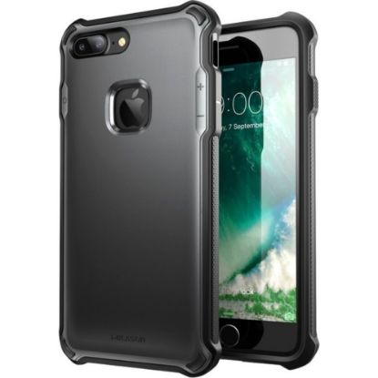 Picture of i-Blason iPhone 7 Plus Venom Case - For Apple iPhone 7 Plus Smartphone - Black, Metallic Gray - Rubberized, Metallic - Impact Resistant, Drop Resistant, Bump Resistant, Shock Resistant, Anti-slip - Thermoplastic Polyurethane (TPU), Polycarbonate, Rubber