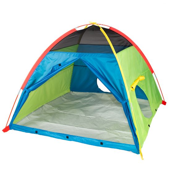 Picture of Pacific Play Tents Silver Series Super Duper 4-Kid Play Tent, 58inH x 58inW x 46inD, Multicolor