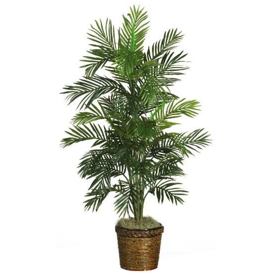 Picture of Nearly Natural 56inH Silk Areca Palm Tree With Basket, Green