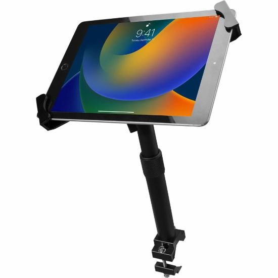 Picture of CTA Digital Height-Adjustable Tube-Grip Security Mount for 7-14 Inch Tablets - Height Adjustable - 7in to 14in Screen Support - 1