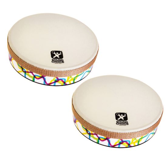 Picture of Westco Educational Products Sound Choice Remo Hand Drums, Multicolor, Pack Of 2 Drums