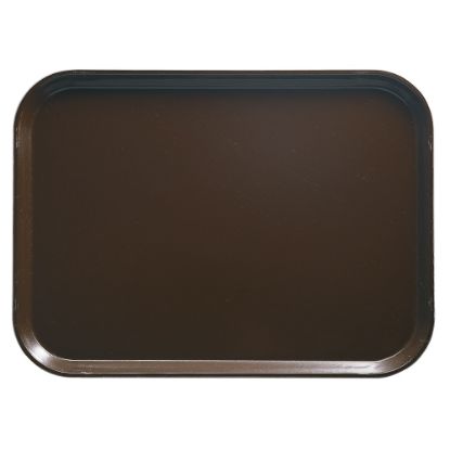 Picture of Cambro Camtray Rectangular Serving Trays, 15in x 20-1/4in, Brazil Brown, Pack Of 12 Trays