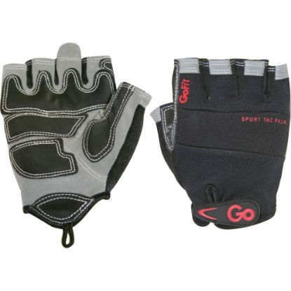 Picture of GoFit Mens Sport-Tac Pro Trainer Gloves - Abrasion, Chemical, Hand Protection - Neoprene Coating - Medium Size - Synthetic Leather Palm