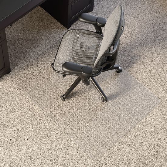 Picture of Realspace All-Pile Studded Chair Mat, 36in x 48in, Clear