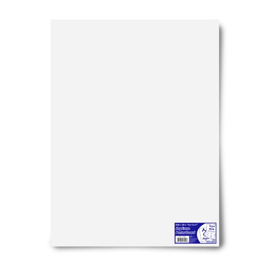 Picture of Royal Brites Dual-Sided Dry-Erase Poster Board, 22in x 28in, White