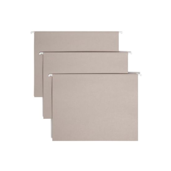 Picture of Smead Hanging File Folders, Letter Size, Gray, Box Of 25 Folders