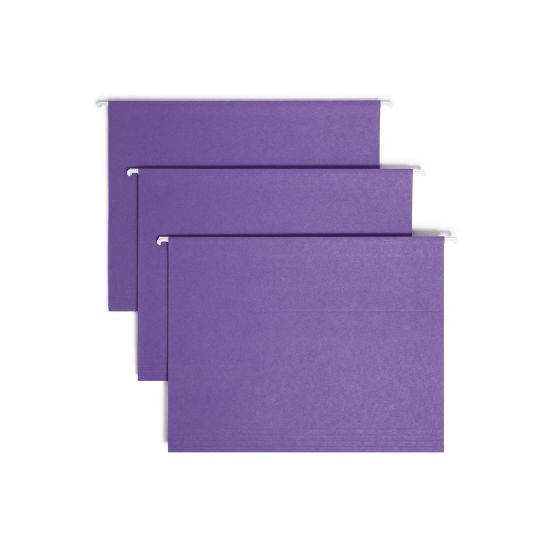 Picture of Smead Hanging File Folders, Letter Size, Purple, Box Of 25 Folders