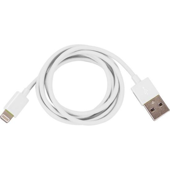 Picture of I/OMagic Lightning/USB Data Transfer Cable - 4 ft Lightning/USB Data Transfer Cable - First End: 8-pin USB - Second End: Lightning - MFI - White