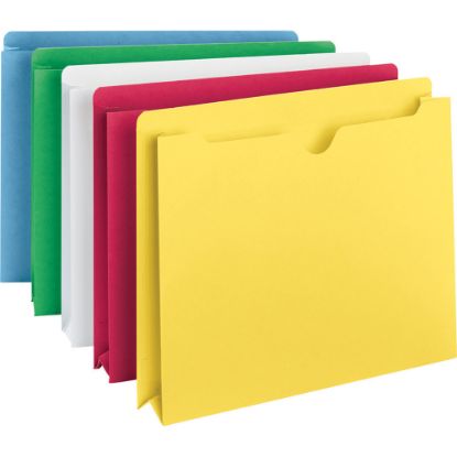 Picture of Smead Color File Jackets, 2in Expansion, Letter Size, Assorted Colors, Pack Of 10