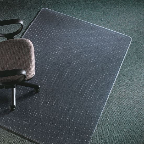 Picture of Deflecto Execumat Heavy-Duty Vinyl Chair Mat For High-Pile Carpets, 60in x 60in, Clear